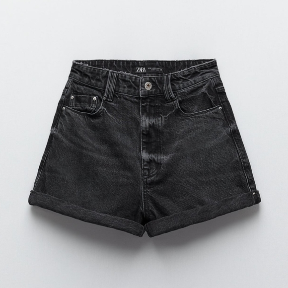 Zara Mom Fit Shorts - Picture 1 of 16